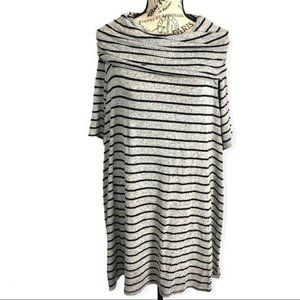 Livi Black Stripes Boatneck Dress